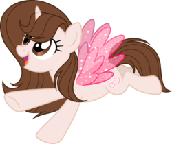 Size: 2673x2244 | Tagged: safe, artist:funwithlynnie, oc, oc only, oc:lynnie notes, alicorn, pony, artificial wings, augmented, female, high res, magic, magic wings, mare, simple background, solo, transparent background, wings