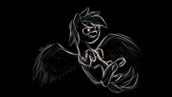 Size: 1240x700 | Tagged: safe, artist:vbronny, oc, oc only, pegasus, pony, black background, hooves, simple background, solo, spread wings, wings