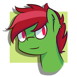 Size: 600x600 | Tagged: safe, artist:vbronny, oc, oc only, earth pony, pony, abstract background, bust, male, portrait, solo, stallion