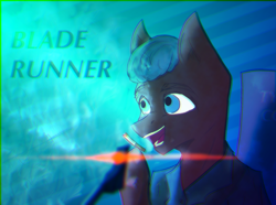 Size: 2150x1600 | Tagged: safe, artist:al1-ce, pony, blade runner, cyberpunk, neon, ponified, sketch, smoking, solo