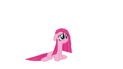 Size: 1280x720 | Tagged: safe, artist:nightshadowmlp, pinkie pie, earth pony, pony, g4, my little pony: friendship is magic, party of one, pinkamena diane pie, sad, simple background, spotlight, transparent background