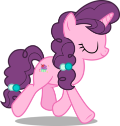 Size: 6574x6863 | Tagged: safe, artist:hendro107, sugar belle, earth pony, pony, g4, the break up breakdown, .svg available, absurd resolution, eyes closed, female, mare, simple background, solo, transparent background, vector, walking