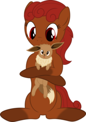 Size: 2828x4000 | Tagged: safe, artist:waveywaves, oc, oc only, oc:firefly, eevee, coat markings, crossover, duo, eeveelution, pokémon, pokémon red and blue, socks (coat markings), starter pokémon