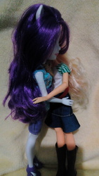 Size: 2592x4608 | Tagged: safe, applejack, rarity, equestria girls, g4, my little pony equestria girls: better together, doll, female, irl, lesbian, photo, safety goggles, ship:rarijack, shipping, toy