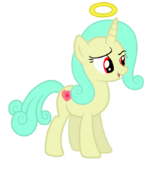 Size: 500x600 | Tagged: safe, oc, oc only, pony, unicorn, female, halo, mare, open mouth, simple background, smiling, solo, transparent background
