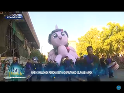 Size: 2048x1536 | Tagged: safe, twilight sparkle, alicorn, human, pony, g4, balloon, chile, giant ponies in real life, giant pony, irl, irl human, macro, parade, parade balloon, paris parade, photo, twilight sparkle (alicorn), youtube link