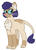 Size: 725x1010 | Tagged: safe, artist:sandwichbuns, oc, oc only, oc:yarnall, hybrid, female, interspecies offspring, offspring, parent:capper dapperpaws, parent:rarity, parents:capperity, simple background, solo, white background