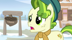 Size: 1280x720 | Tagged: safe, screencap, pistachio, earth pony, pony, g4, my little pony best gift ever, male, solo, stallion