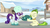 Size: 1280x720 | Tagged: safe, screencap, pistachio, rarity, earth pony, pony, unicorn, g4, my little pony best gift ever, my little pony: friendship is magic, duo, female, hat, male, mare, stallion