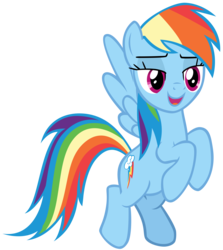Size: 4120x4619 | Tagged: safe, artist:andoanimalia, rainbow dash, pegasus, pony, fake it 'til you make it, g4, absurd resolution, female, flying, mare, simple background, solo, transparent background, vector