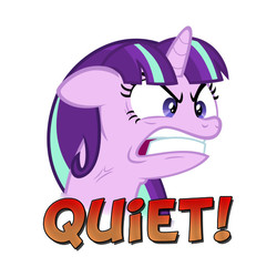 Size: 630x630 | Tagged: safe, artist:mane_pony, starlight glimmer, pony, unicorn, g4, the cutie map, angry, design, female, furious, meme, quiet, ragelight glimmer, reaction image, s5 starlight, shirt design, solo, upset