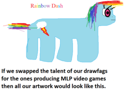 Size: 642x540 | Tagged: artist needed, safe, rainbow dash, pony, g4, 1000 hours in ms paint, drawfag, ms paint, op is a duck, op is trying to start shit, truth, video game