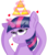 Size: 1280x1494 | Tagged: safe, artist:rainbowtashie, twilight sparkle, pony, unicorn, g4, bad pun, bust, female, heart, pun, simple background, solo, the legend of zelda, transparent background, triforce, unicorn twilight