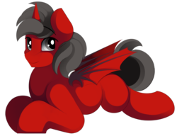 Size: 3888x2981 | Tagged: safe, artist:conrie, edit, oc, oc only, oc:queen phillip, alicorn, bat pony, bat pony alicorn, changeling, pony, 2019 community collab, derpibooru community collaboration, alicorn oc, bat pony oc, changeling oc, commission, cute, female, high res, indecisive changeling identification, male, mare, red and black oc, simple background, solo, stallion, transparent background