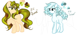 Size: 860x400 | Tagged: safe, artist:flufflesauce, artist:mayrinmewmew, oc, earth pony, pony, adoptable, for sale, group, recolor, water