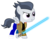 Size: 1001x794 | Tagged: safe, artist:frownfactory, artist:jawsandgumballfan24, edit, rumble, pegasus, pony, g4, clothes, colt, cosplay, costume, finn (star wars), jacket, lightsaber, male, pants, shoes, simple background, solo, star wars, star wars: the force awakens, the force, transparent background, vector, weapon, wings