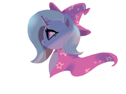 Size: 1280x960 | Tagged: safe, artist:oofycolorful, trixie, pony, unicorn, g4, cape, clothes, female, hat, mare, solo, trixie's cape, trixie's hat