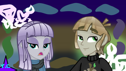 Size: 1288x724 | Tagged: safe, artist:yaycelestia0331, maud pie, mudbriar, equestria girls, g4, the maud couple, equestria girls-ified