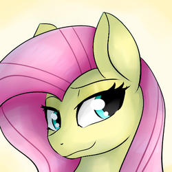 Size: 500x500 | Tagged: safe, artist:dashy21, fluttershy, pegasus, pony, g4, bust, female, mare, portrait, smiling, solo