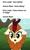 Size: 963x1624 | Tagged: safe, artist:jhayarr23, edit, autumn blaze, kirin, g4, my little pony: friendship is magic, sounds of silence, :o, awwtumn blaze, bust, cute, female, floppy ears, meme, open mouth, ponified meme, reaction, sitting, solo, surprised, surprised pikachu, tree, wide eyes