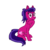 Size: 2000x2000 | Tagged: safe, artist:smannawarp, oc, oc only, oc:roseberry, earth pony, pony, 2019 community collab, derpibooru community collaboration, high res, looking at you, ponytail, simple background, sitting, solo, transparent background