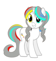 Size: 750x807 | Tagged: safe, oc, oc only, pony, unicorn, 2019 community collab, derpibooru community collaboration, broken horn, heterochromia, horn, simple background, solo, transparent background