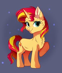 Size: 1012x1200 | Tagged: safe, artist:hikariviny, sunset shimmer, pony, unicorn, g4, female, mare, simple background, solo