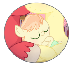 Size: 2437x2177 | Tagged: safe, artist:verona-5i, big macintosh, fluttershy, earth pony, pegasus, pony, g4, baby, baby pony, female, high res, male, offspring, parent:big macintosh, parent:fluttershy, parents:fluttermac, ship:fluttermac, shipping, simple background, straight, transparent background, unshorn fetlocks
