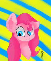 Size: 800x950 | Tagged: safe, pinkie pie, earth pony, pony, g4, colors, cute, diapinkes, female, smiling, solo