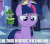 Size: 633x562 | Tagged: safe, edit, edited screencap, editor:axal-5, screencap, twilight sparkle, alicorn, equestria girls, g4, my little pony equestria girls, animated, big crown thingy, caption, cropped, fangirl, female, gif, hiatus, horn, image macro, in-universe pegasister, jewelry, lamp, meta, regalia, solo, text, text edit, twilight sparkle (alicorn)