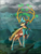 Size: 2250x3000 | Tagged: safe, artist:sirzi, oc, oc only, oc:prince vernalis, deer, eikerren, original species, branches for antlers, cliff, cloud, crepuscular rays, crown, deer oc, forest, high res, jewelry, leaves, light rays, lighthouse, looking back, male, non-pony oc, raised hoof, regalia, solo, spread wings, storm, wings