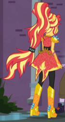 Size: 309x571 | Tagged: safe, screencap, sunset shimmer, equestria girls, g4, my little pony equestria girls: better together, super squad goals, boots, cropped, crystal guardian, high heel boots, ponied up, shoes, solo focus
