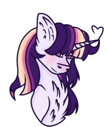 Size: 981x1152 | Tagged: safe, artist:antiwalkercassie, oc, oc only, oc:celestial moon, pony, unicorn, bust, female, mare, portrait, simple background, solo, transparent background