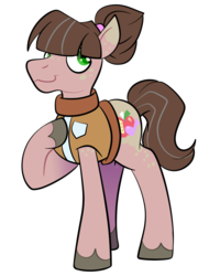 Size: 1337x1758 | Tagged: safe, artist:acluigiyoshi, oc, oc only, pony, clothes, male, offspring, parent:big macintosh, parent:octavia melody, parents:mactavia, simple background, solo, stallion, transparent background, vest