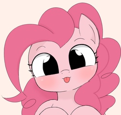 Size: 788x750 | Tagged: safe, artist:manachaaaaaaaa, pinkie pie, earth pony, pony, g4, :p, cute, diapinkes, female, looking at you, mare, silly, solo, tongue out