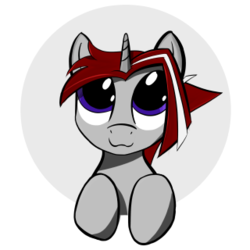 Size: 320x320 | Tagged: safe, artist:wut, oc, oc only, oc:wut do, pony, unicorn, :3, cute, female, mare, solo, tail wag