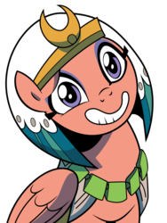 Size: 1880x2500 | Tagged: safe, artist:crimson, idw, somnambula, pegasus, pony, g4, spoiler:comic, spoiler:comiclom5, cute, faic, female, mare, sheepish grin, simple background, solo, transparent background, vector