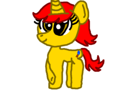 Size: 800x600 | Tagged: safe, artist:nightshadowmlp, oc, oc only, oc:game point, pony, unicorn, paint.net, simple background, smiling, solo, transparent background