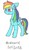 Size: 578x1010 | Tagged: safe, artist:cmara, rainbow dash, pony, g4, female, solo, traditional art