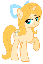 Size: 1026x1524 | Tagged: safe, oc, oc only, pony, unicorn, bow, female, hair bow, looking at you, mare, raised hoof, simple background, smiling, smirk, solo, transparent background