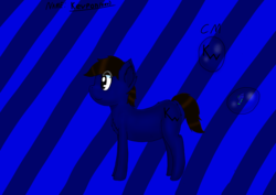 Size: 4093x2894 | Tagged: safe, artist:kevw, oc, oc only, pony, black mane, chest fluff, clothes, cute, cutie mark, dark blue coat, dark brown eyes, ear fluff, flank fluff, hoodie, innocent, kevpon, name, ponysona, reference sheet, side view, simple background, smiling