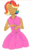 Size: 387x594 | Tagged: safe, rainbow dash, human, g4, clothes, drawthread, dress, humanized, rainbow dash always dresses in style, rainbow dash is not amused, simple background, unamused, white background