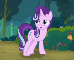 Size: 536x435 | Tagged: safe, screencap, starlight glimmer, fly, insect, pony, unicorn, g4, season 8, the mean 6, animated, annoyed, cute, female, flailing, frown, gif, glare, glimmerbetes, gritted teeth, hoofy-kicks, horses doing horse things, mare, solo, starlight glimmer is not amused, swatting, tail flick, unamused, underhoof, waving