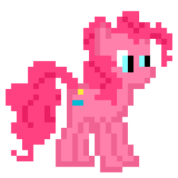 Size: 960x960 | Tagged: safe, artist:joeydr, pinkie pie, earth pony, pony, g4, female, mare, pixel art, simple background, solo, transparent background