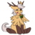 Size: 512x512 | Tagged: source needed, safe, artist:wishwasher, oc, oc only, oc:antler pone, original species, pony, :p, antlers, chest fluff, clothes, cute, female, rubik's cube, simple background, socks, solo, tongue out, transparent background, wing hands, wings