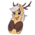 Size: 512x512 | Tagged: safe, artist:wishwasher, oc, oc only, oc:antler pone, original species, pony, antlers, chest fluff, clothes, cute, female, happy, ocbetes, simple background, smiling, socks, solo, transparent background