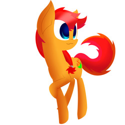 Size: 500x500 | Tagged: source needed, useless source url, safe, artist:parttimegamereddie, oc, oc only, oc:pepper, pony, explicit source, simple background, solo, white background