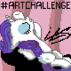 Size: 600x600 | Tagged: safe, artist:sigilponies, rarity, pony, unicorn, fame and misfortune, g4, female, mare, pixel art, solo