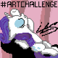 Size: 600x600 | Tagged: safe, artist:sigilponies, rarity, pony, unicorn, fame and misfortune, g4, belly, female, mare, pixel art, solo