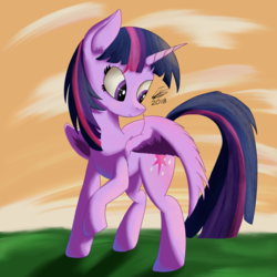 Size: 3000x3000 | Tagged: safe, artist:sigilponies, twilight sparkle, alicorn, pony, g4, female, high res, mare, solo, twilight sparkle (alicorn)